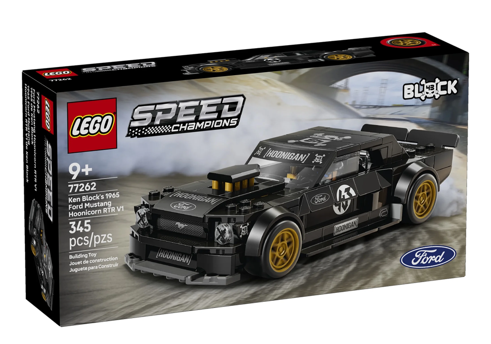 Speed Ken Block's '65 Ford Mustang Hoonicorn V1 LEGO Speed Champions building set box