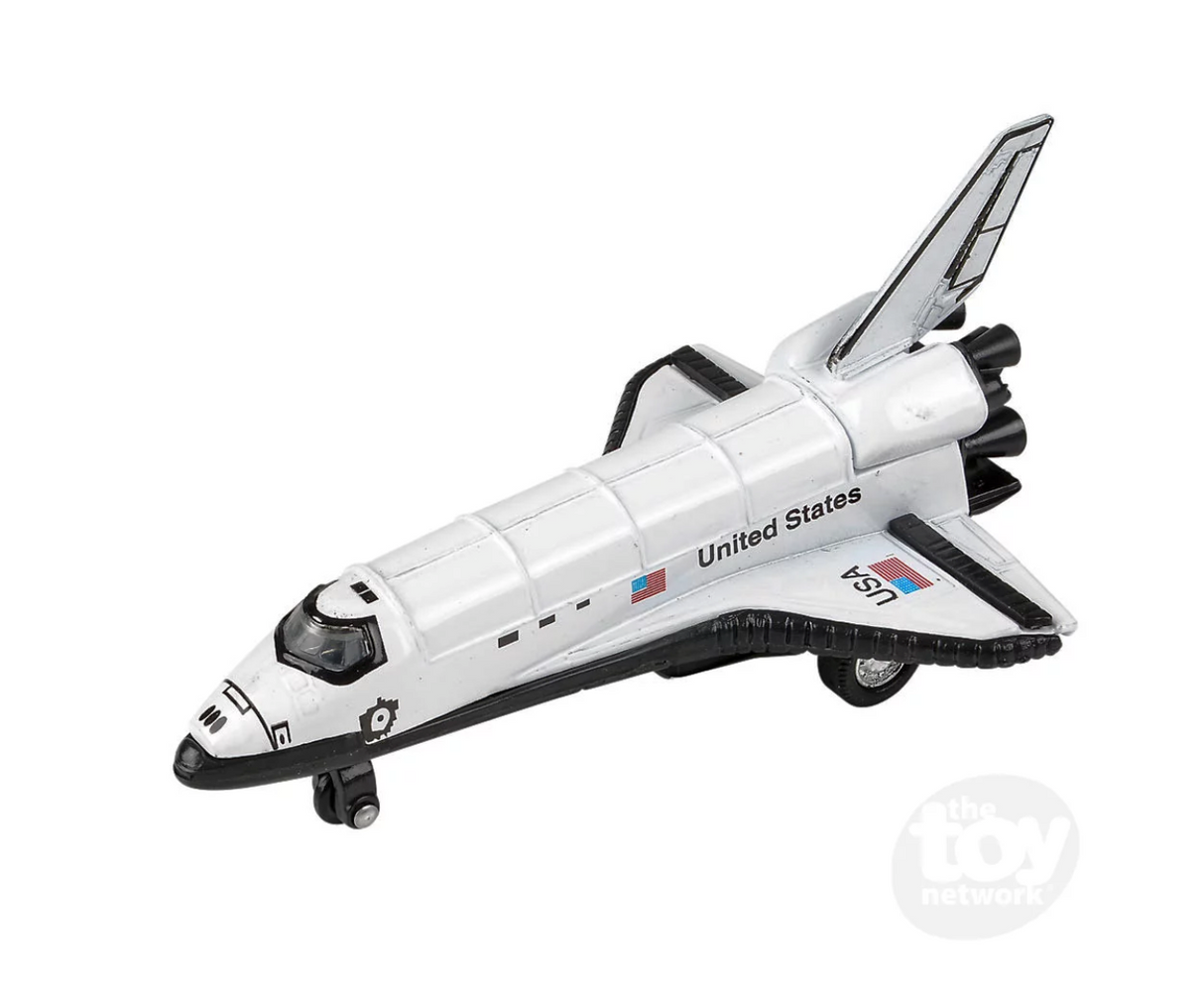 Space Shuttle | 5-Inch die-cast pull-back toy featuring realistic details and designed for kids ages 3 and up.