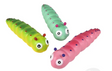 Three colorful Stretchy Sand Caterpillar toys with smooth silicone and sand-filled bodies for fidgety fun.
