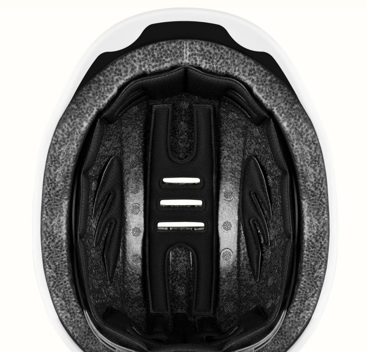 Top view of the Remi Kids Bike & Skate Helmet interior showing removable padding and ventilation system for comfort and safety.