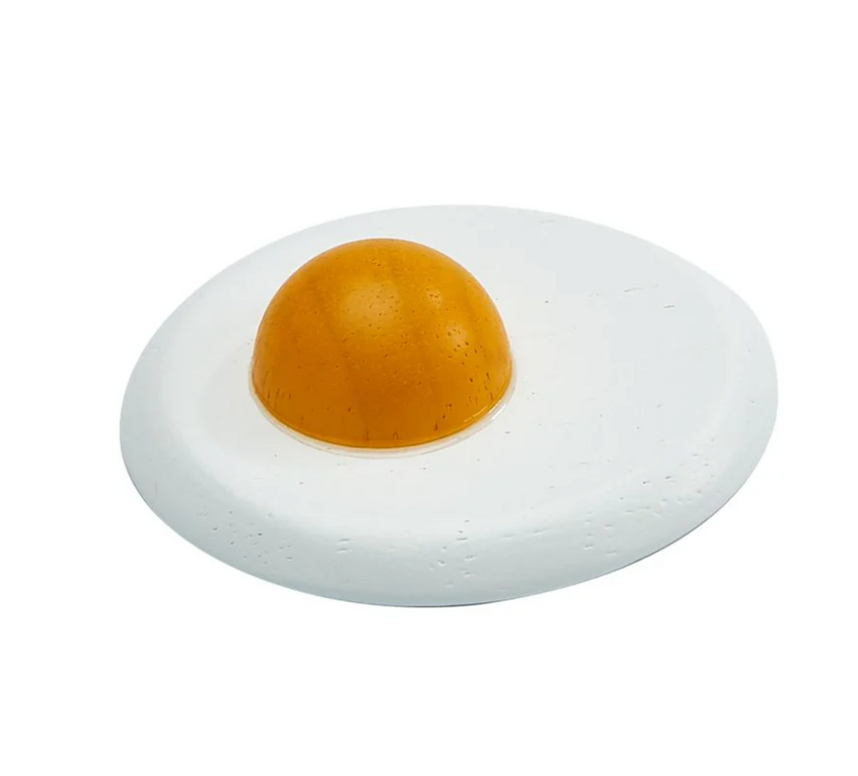 Breakfast Menu wooden fried egg toy piece for children's kitchen playset, sustainably made and safe for ages 2 and up.
