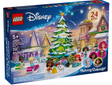 LEGO Disney Princess Advent Calendar showing festive winter scene with characters and 24 gifts for kids 5+.