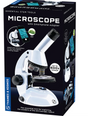 Microscope with smartphone adapter for up to 600x magnification, LED light, and STEM learning tools for students.