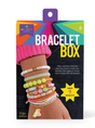 Bracelet Box Neon with 9 colorful bead bracelets shown on wrist, perfect for creative crafting fun for ages 8 and up.