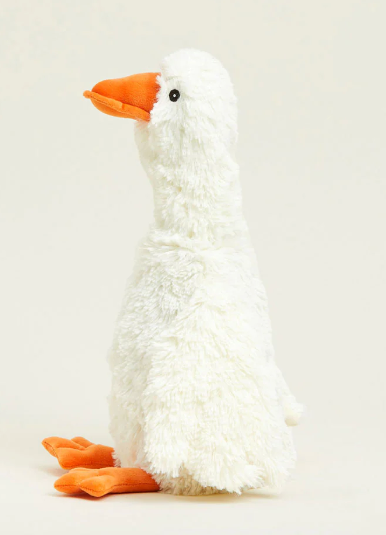 Warmies | Goose large plush microwavable stuffed animal scented with real French lavender for warmth and comfort