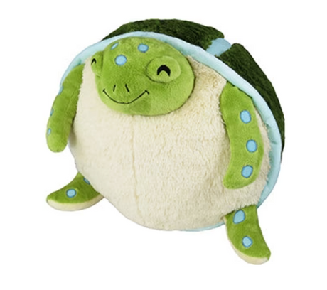 Sea Turtle plush toy with a friendly smile and soft green and cream body, perfect for all ages.