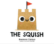 The Squish features a cute sandcastle character with big eyes and a red flag on top, smiling happily.
