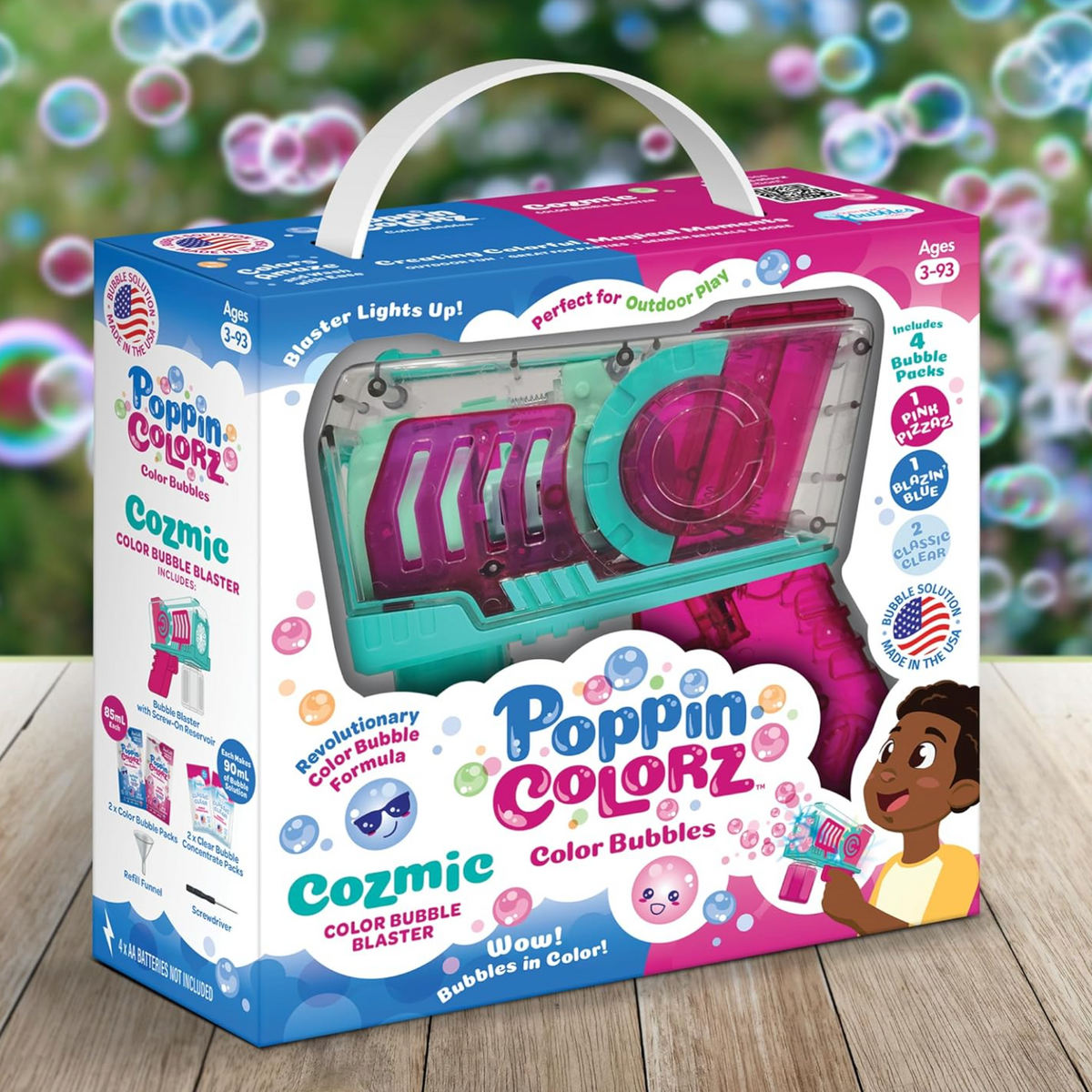 3本セットThe POnist in Glow PenC Bubble1000 Poppincolorz Cozmic Color Bubble Blaster – Treehouse Toys