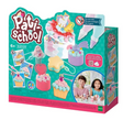 Pati-School Party Creations Set with treat-inspired craft bases and pastel frosting paste for kids ages 6 and up.