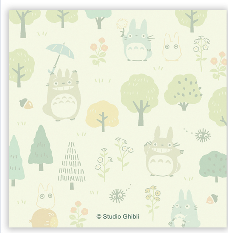 My Neighbor Totoro Memo Pad with whimsical Totoro and friends in a soft nature-inspired design for notes.