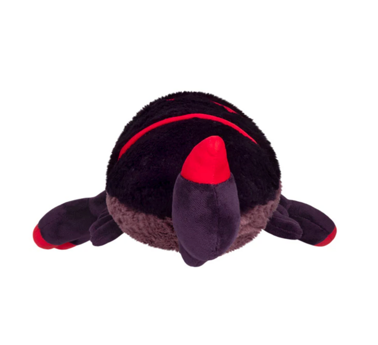 Scorpion Mini plushie soft toy with black and red details, perfect for unique and quirky adult gifts.