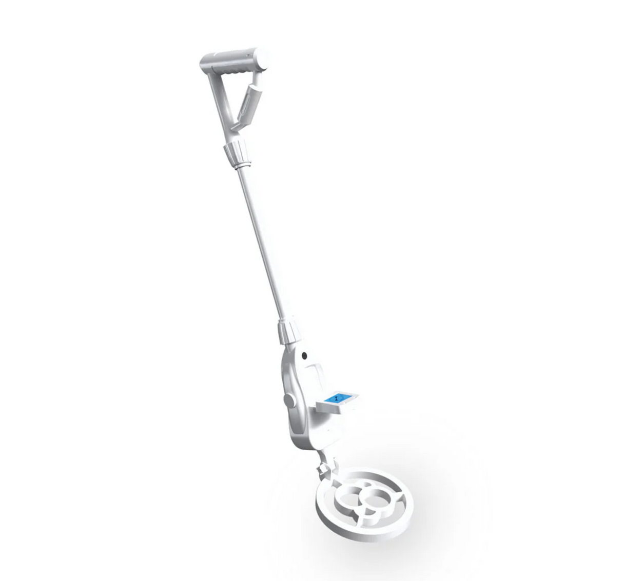 Metal Detector with digital display and adjustable handles for metal detection in sand, dirt, and grass, ideal for all ages.