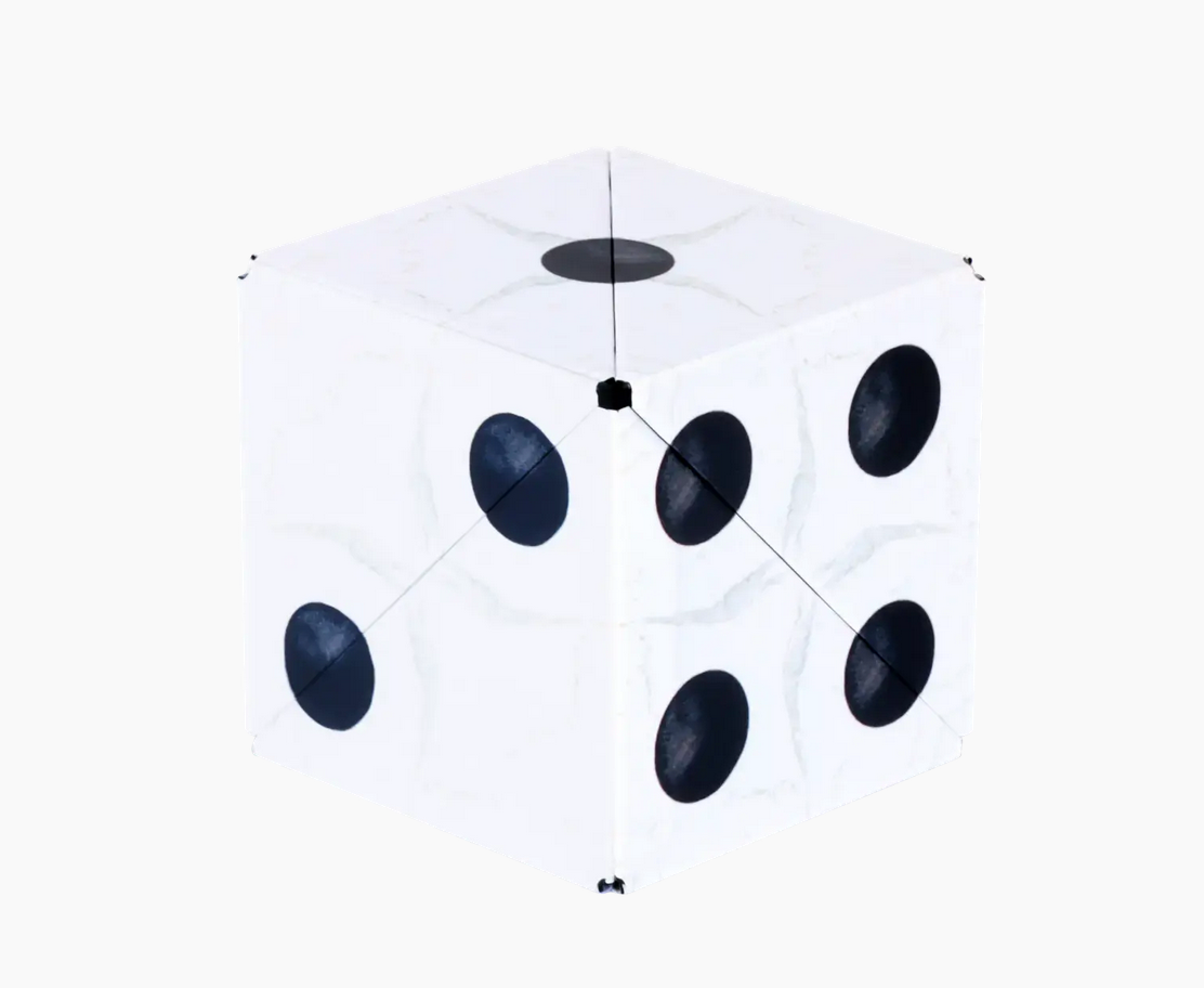 Shashibo | Dice Collection Renaissances magnetic puzzle cube with dice design and high-quality plastic construction.