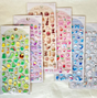 Kawaii Puffy Stickers assorted styles with colorful puffy icon seals perfect for decorating notes, planners, and crafts.