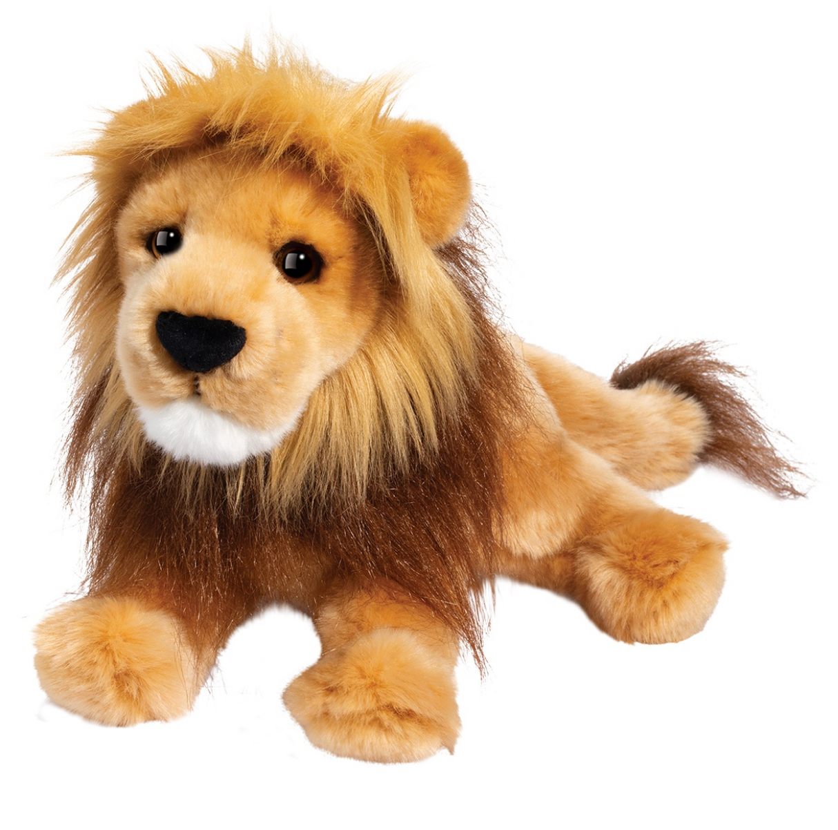 Lion Lorenzo plush lion with golden fur and detailed mane, perfect for cuddling and displaying.