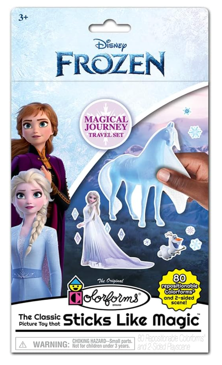 Disney Frozen Colorforms Travel Set with Elsa Anna Olaf stickers for creative play on the go ages 3 and up
