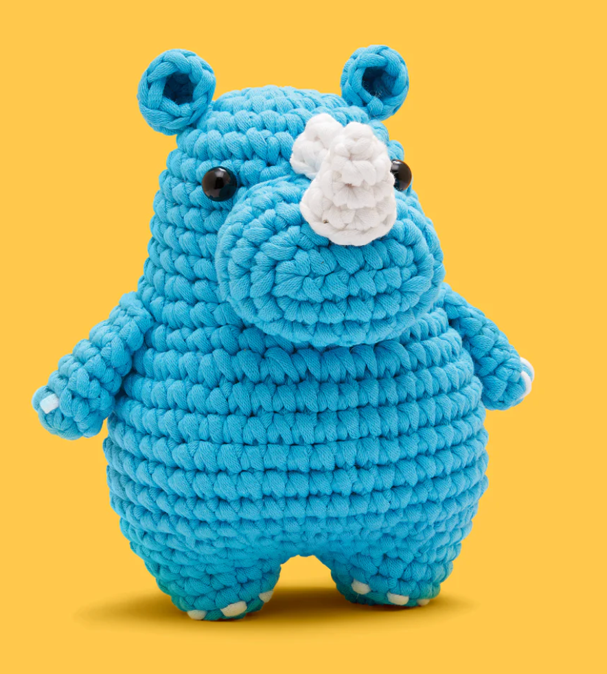 The Woobles Crochet Kit Intermediate | Willis the Rhino
