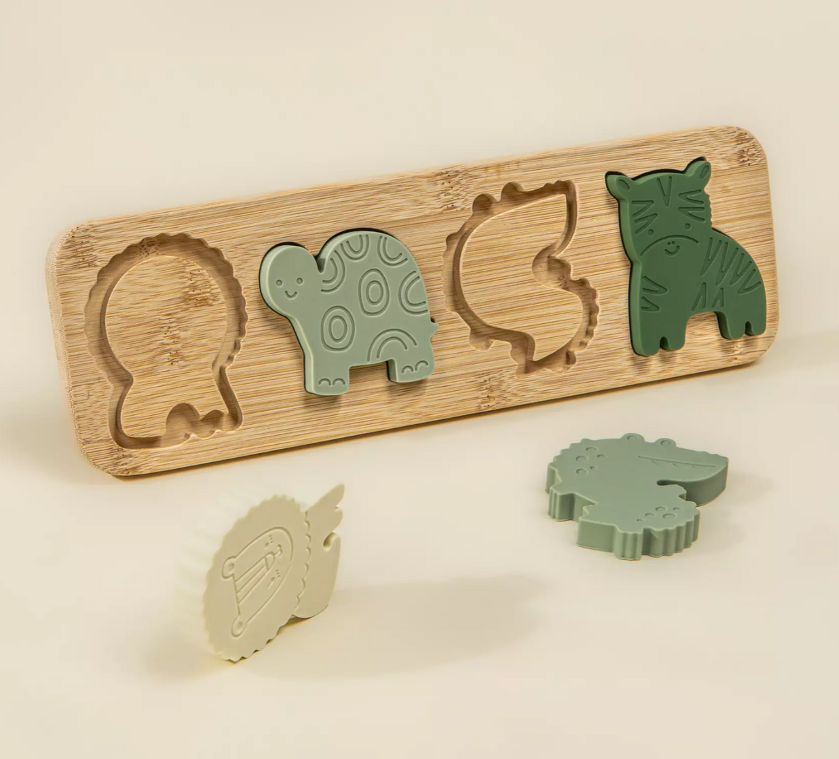 Silicone & Wood Puzzle | Savanna