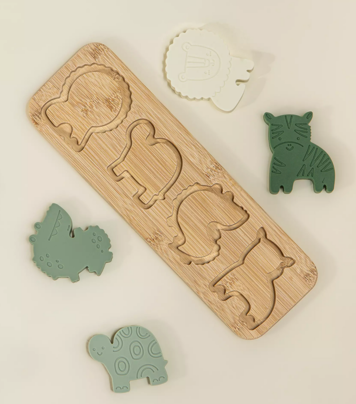 Silicone & Wood Puzzle | Savanna