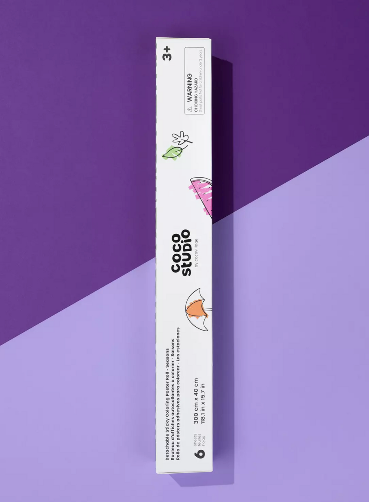 Sticky Coloring Poster Roll | Seasons