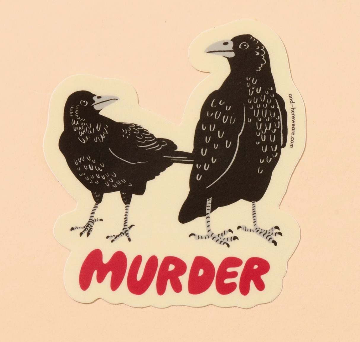Crow Murder Sticker