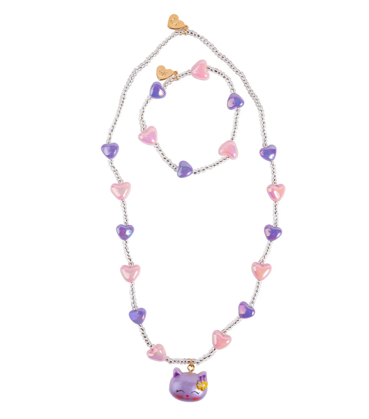 Lovely Kitty Necklace & Bracelet Set