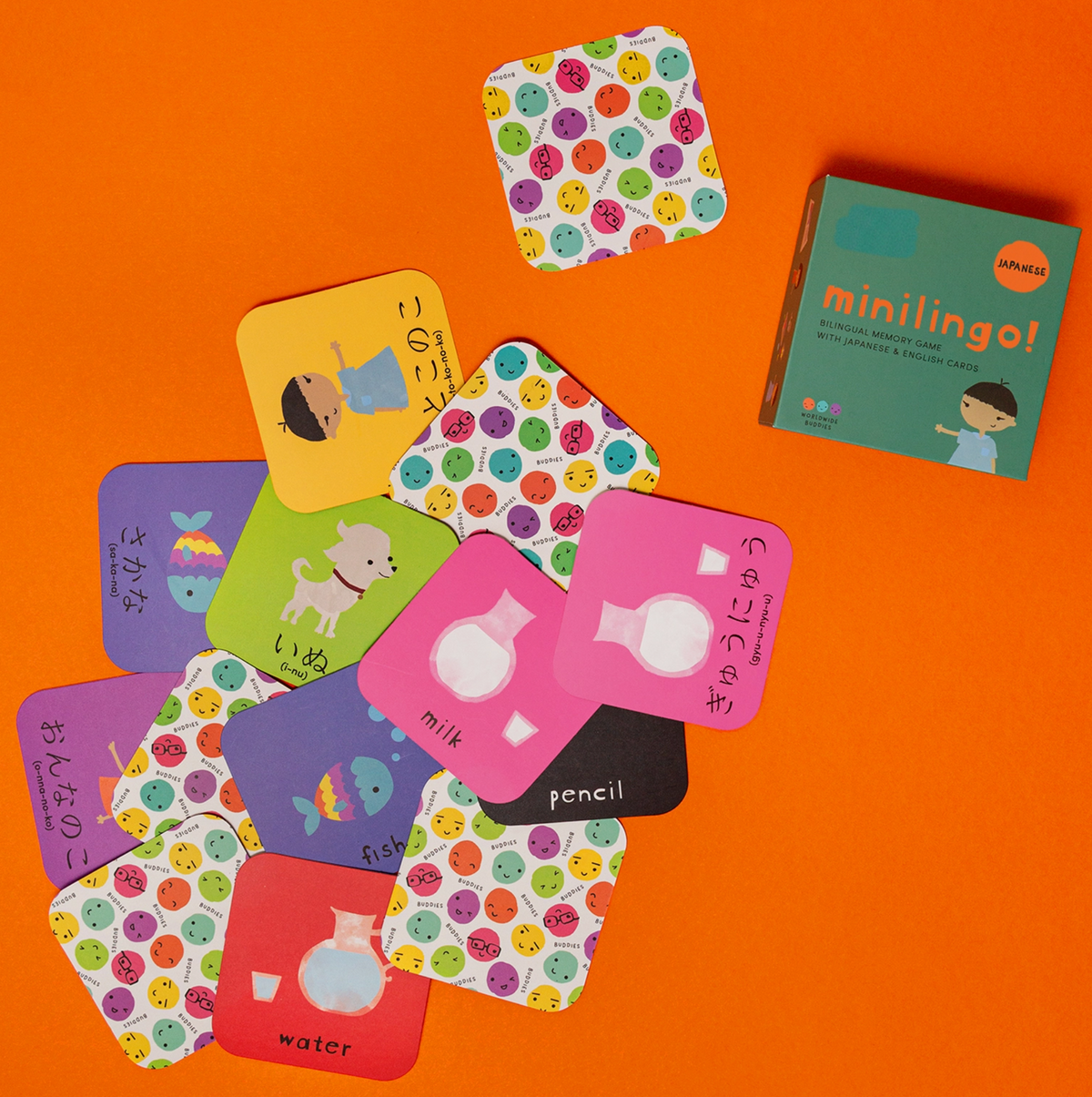 Minilingo! | Japanese/English bilingual vocabulary flashcards with colorful illustrations for children
