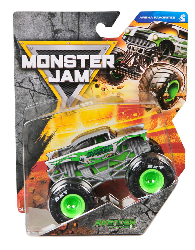 Monster Jam 1:64 Scale Monster Truck toy in green packaging
