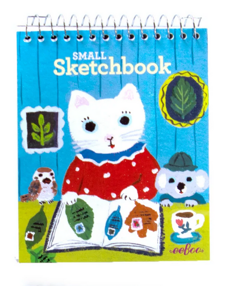 Small Sketchbook | Yumi Kitagishi featuring playful cat and animal artwork on spiral-bound cover.