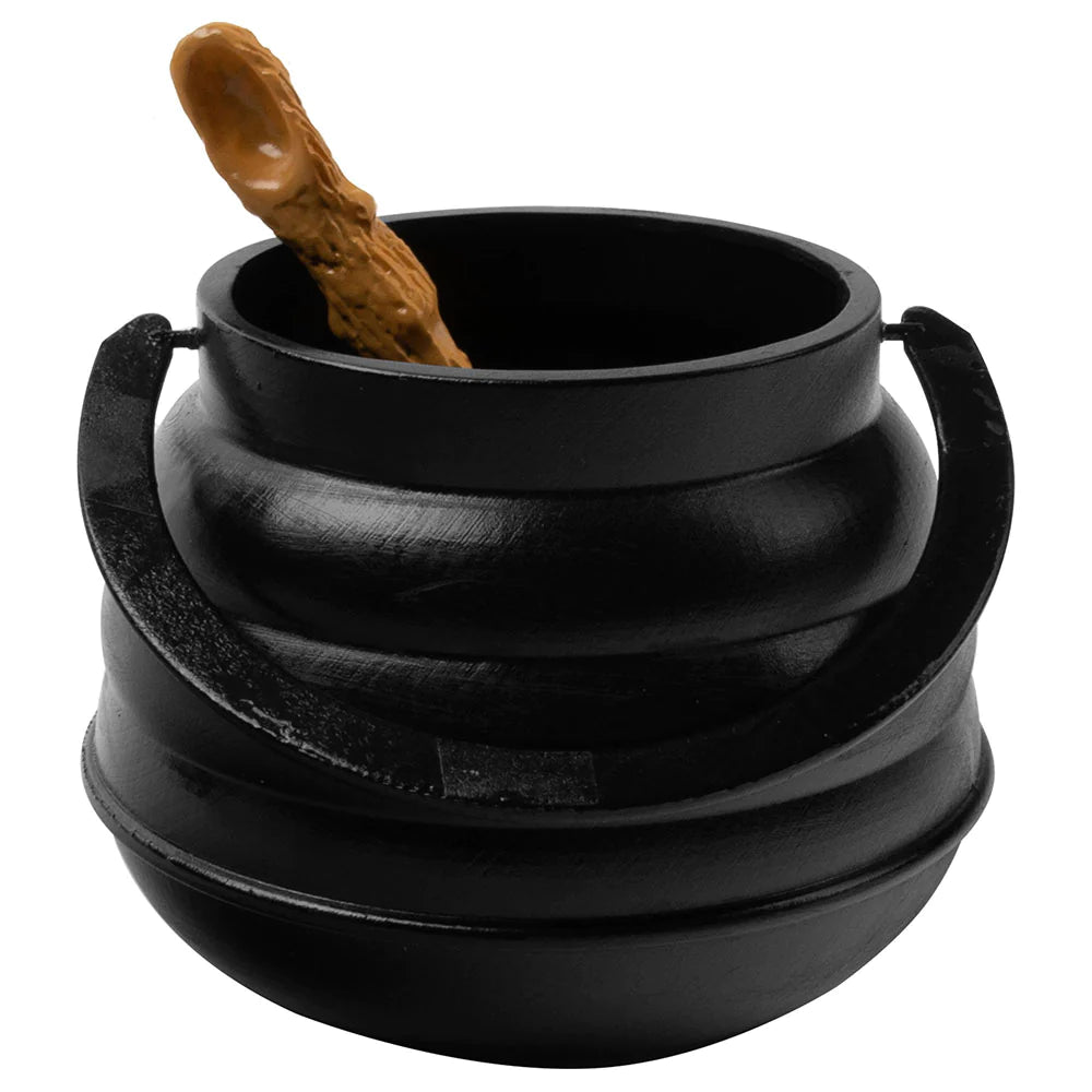 Tasty Labs: Wizard Potion Kit black plastic cauldron with magic wand for mixing potions and chemistry experiments.