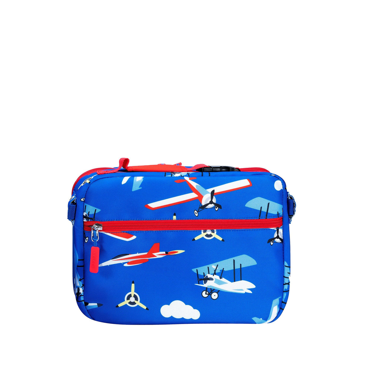 Lunch Bag | Airplane with PEVA insulation, expandable compartments, removable divider, and strong metal zippers for kids' lunches.