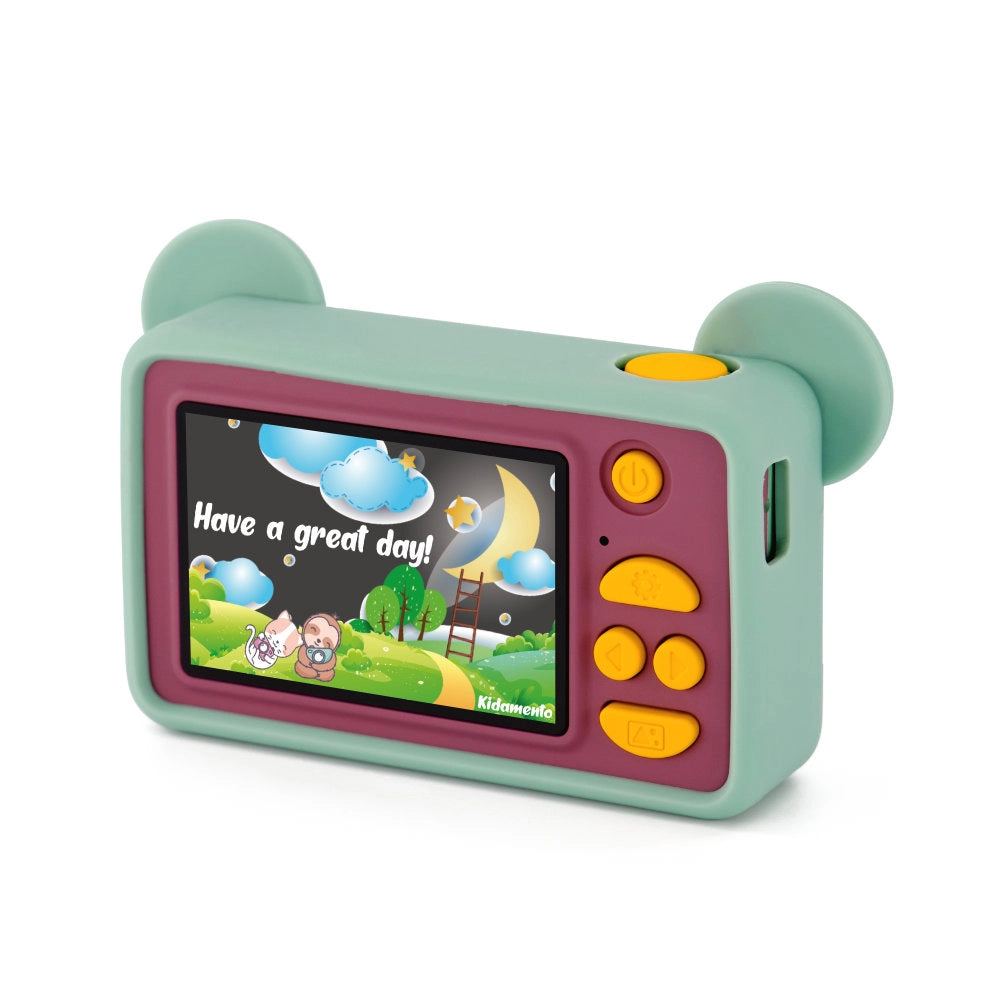Digital Camera Model C | Mikayo the Bear with playful bear ears, touchscreen, and colorful buttons for kids ages 3 to 7.