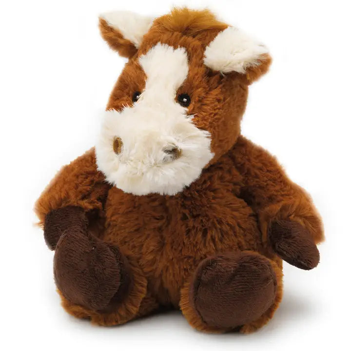 Soft and cuddly Warmies | Horse plush with real French lavender, microwavable for warmth and comfort.