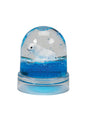 Snow Dome | Polar Bear shows a cute polar bear floating inside a 2.5-inch tall snow globe with blue water.