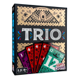 Trio card game box showing colorful cards and decorative design for 3-6 players aged 8 and up.