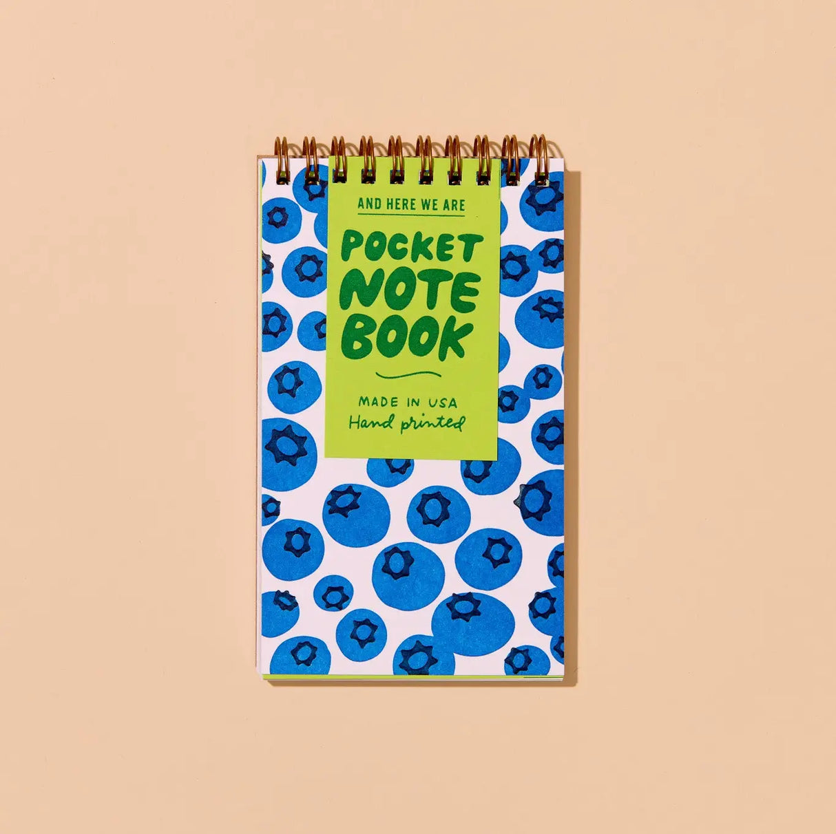 Spiral Notebook Small | Blueberries