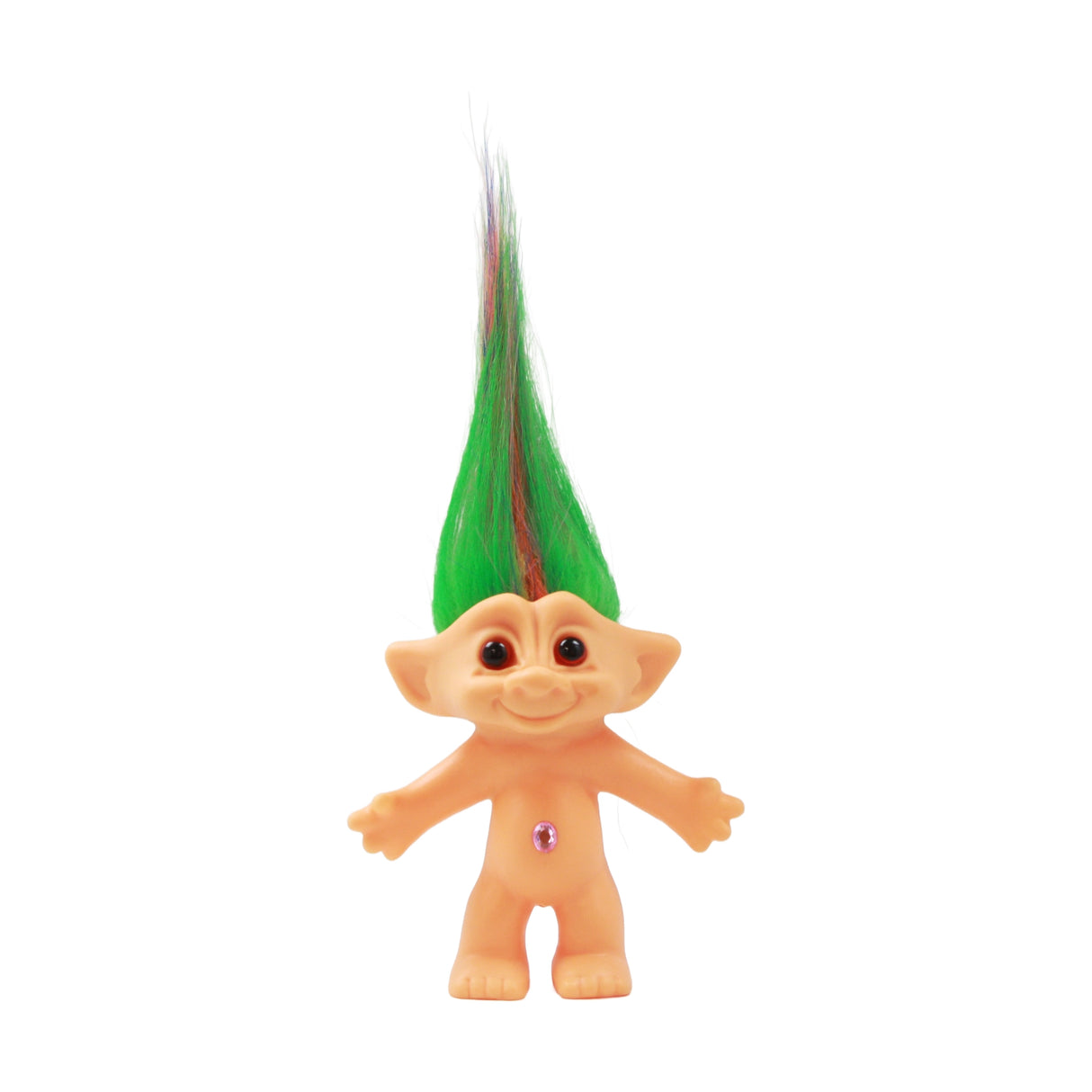 Troll Doll | Green & Rainbow Hair