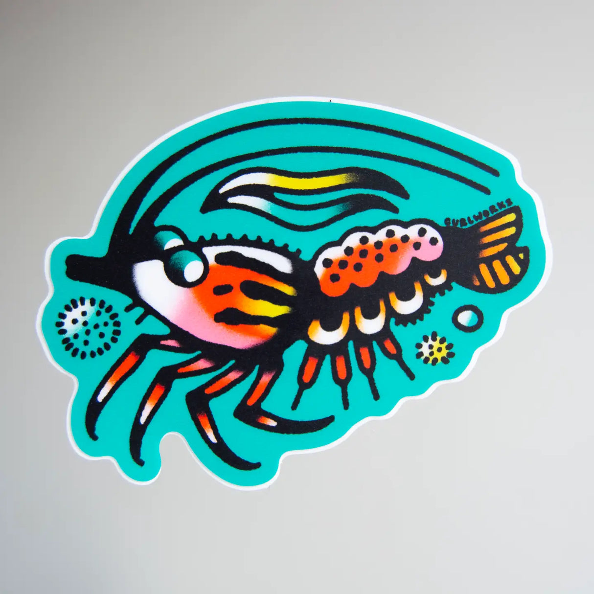 Shrimp Vinyl Sticker