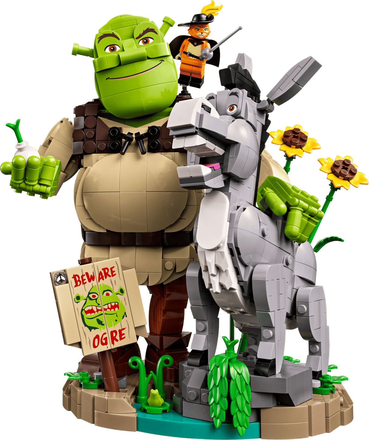 Shrek, Donkey & Puss in Boots