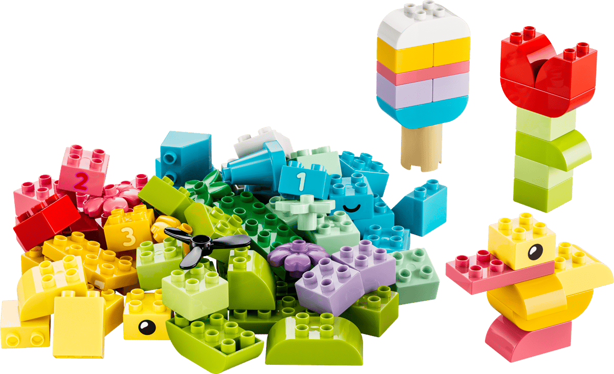 Duplo My First Colorful Creative Box with colorful building bricks and playful creations