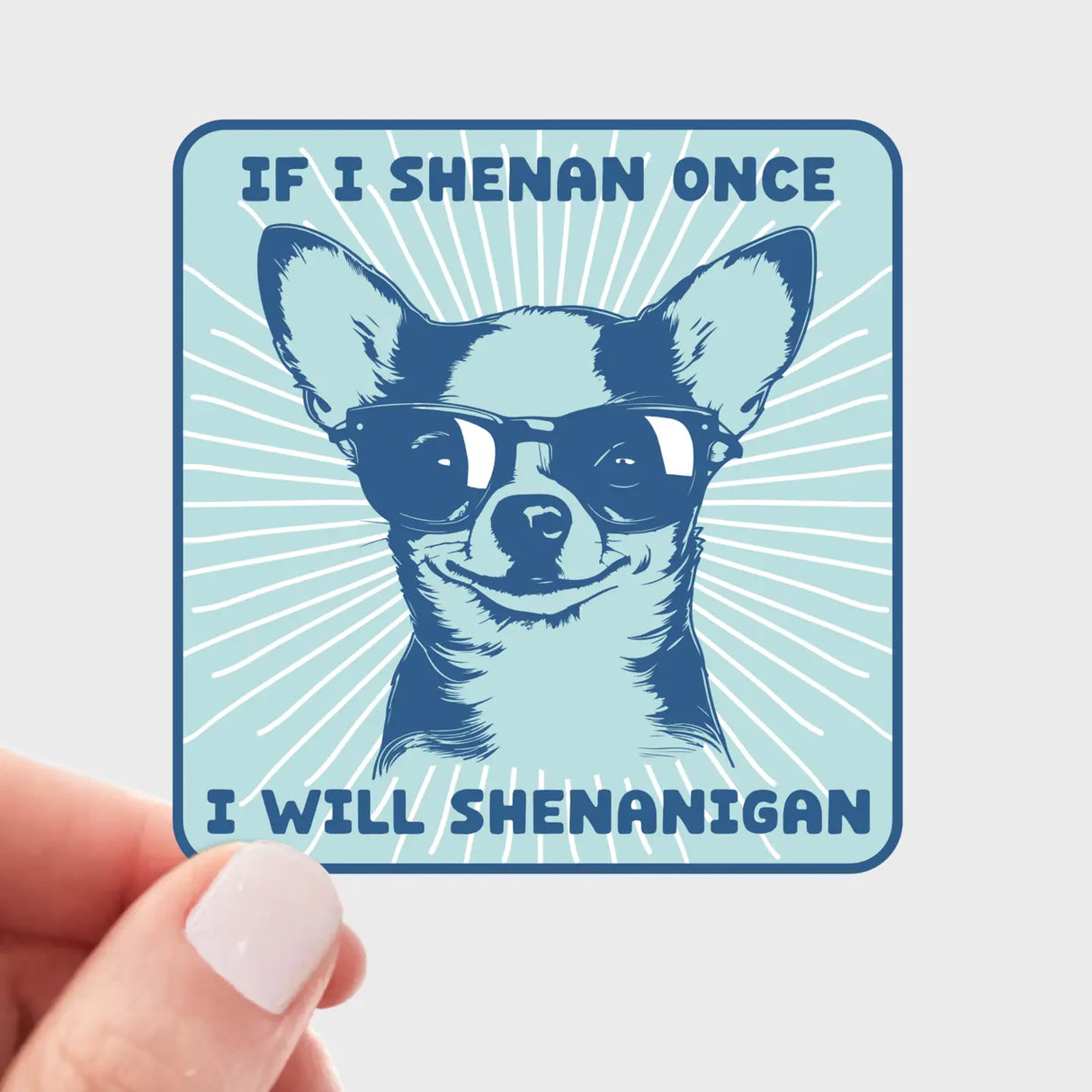 If I Shenan Once Dog Sticker