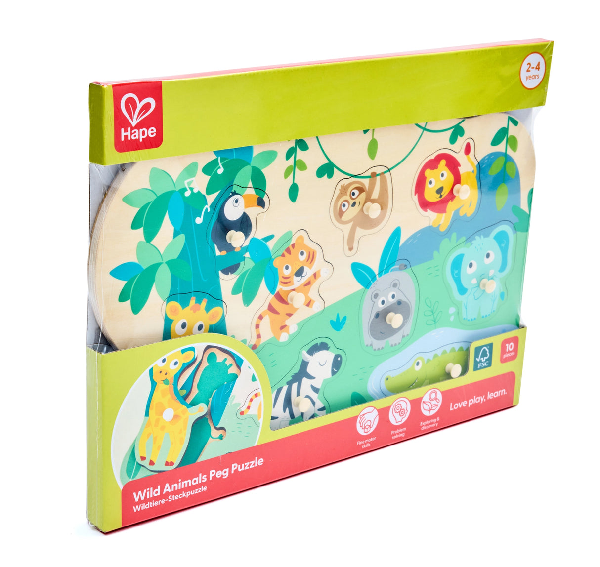 Wild Animals Peg Puzzle