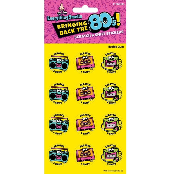 Scratch & Sniff Stickers | Bubblegum Boombox