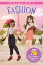 Book cover showing two stylishly dressed girls with Eiffel Tower background and colorful fashion sticker details