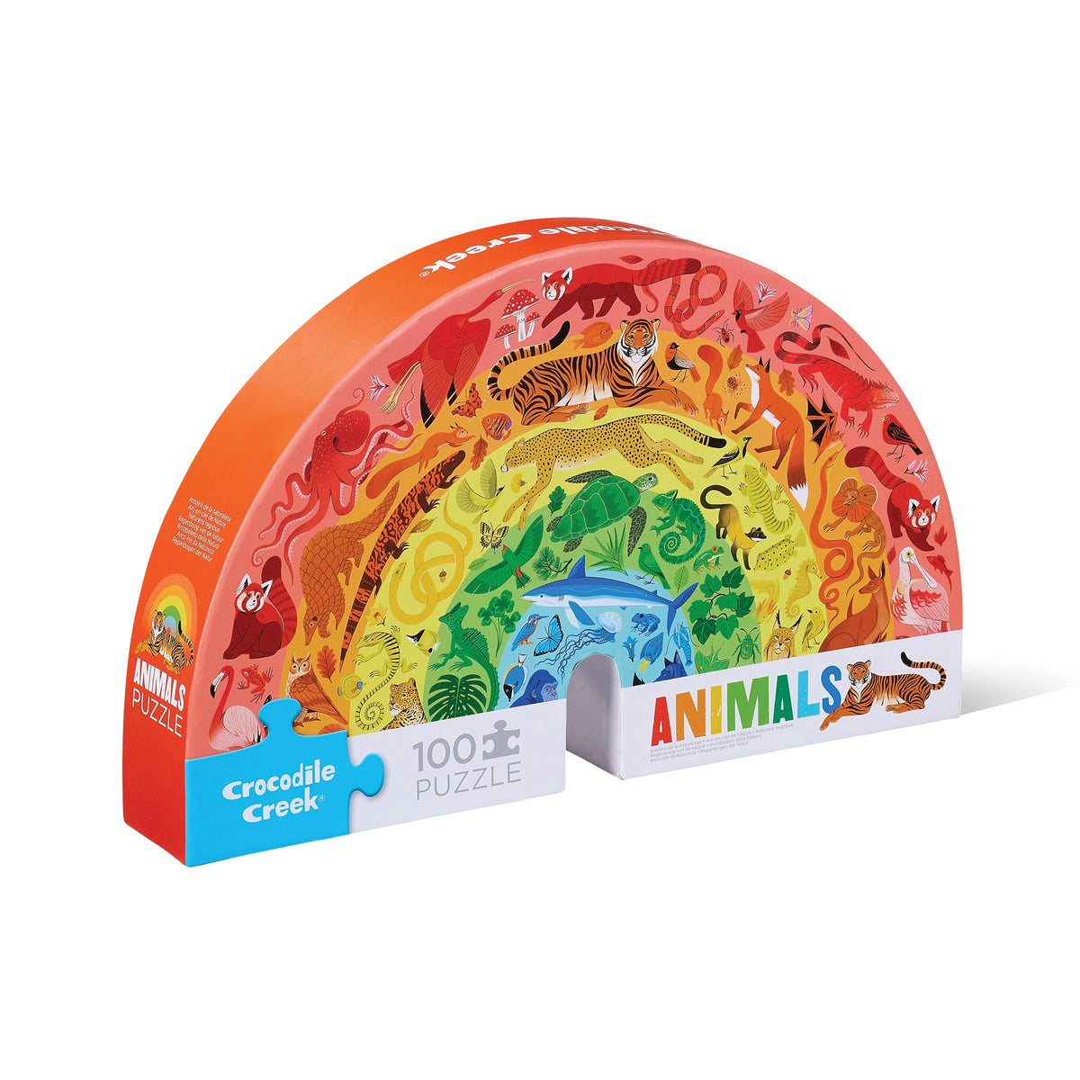 100pc Rainbow Animals Puzzle – Treehouse Toys