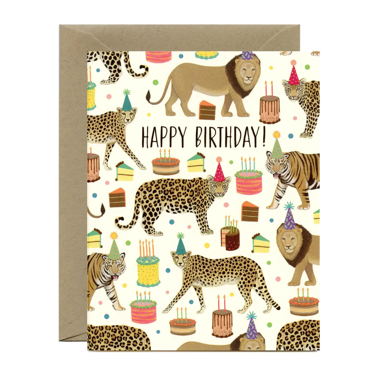 Big Cat Birthday Card