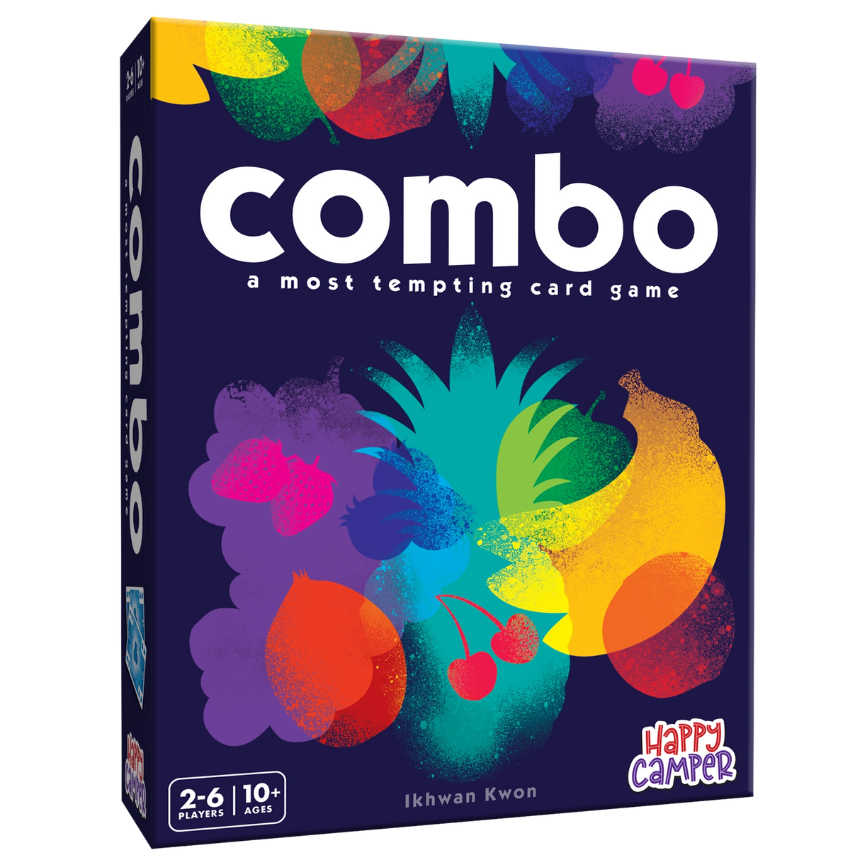 Combo a Most Tempting Card Game box featuring colorful fruit illustrations for a family-friendly card game experience.