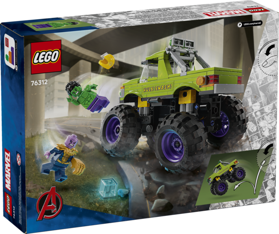 Super Heroes Marvel The Hulk Truck vs Thanos
