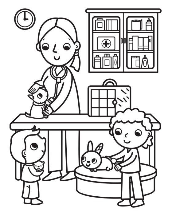 My Busy Baby Animals Coloring Book