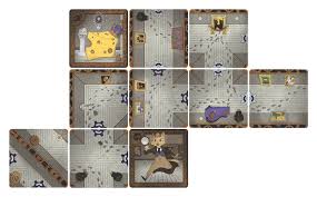 Top-down view of game tiles showing mouse, cheese, cat, and cucumber characters with playful designs and hidden motives.